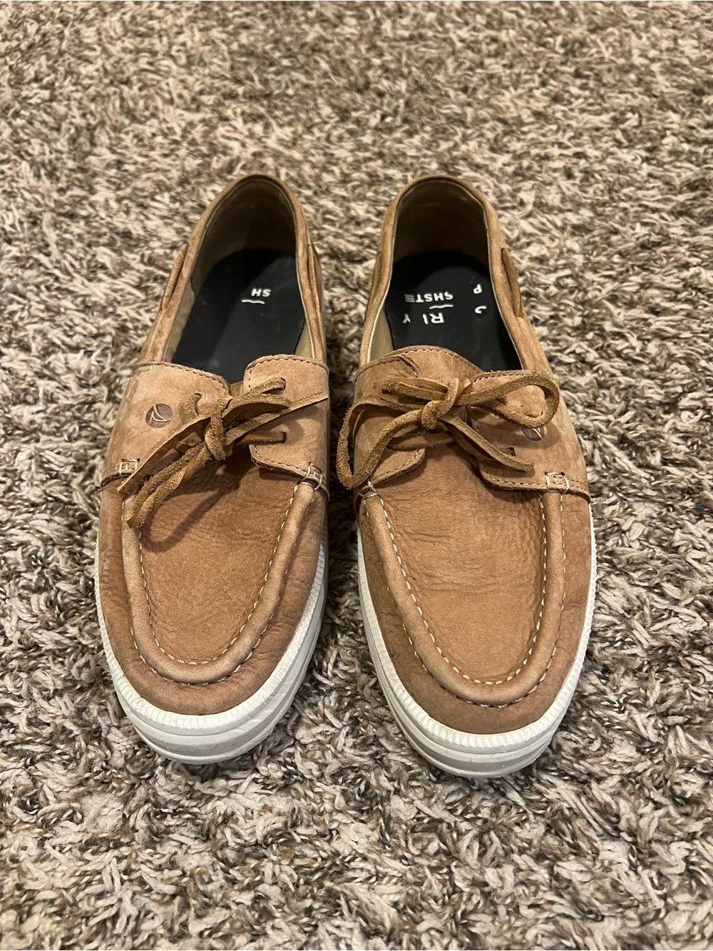 Women’s Sperry Boat Shoes with White Sole